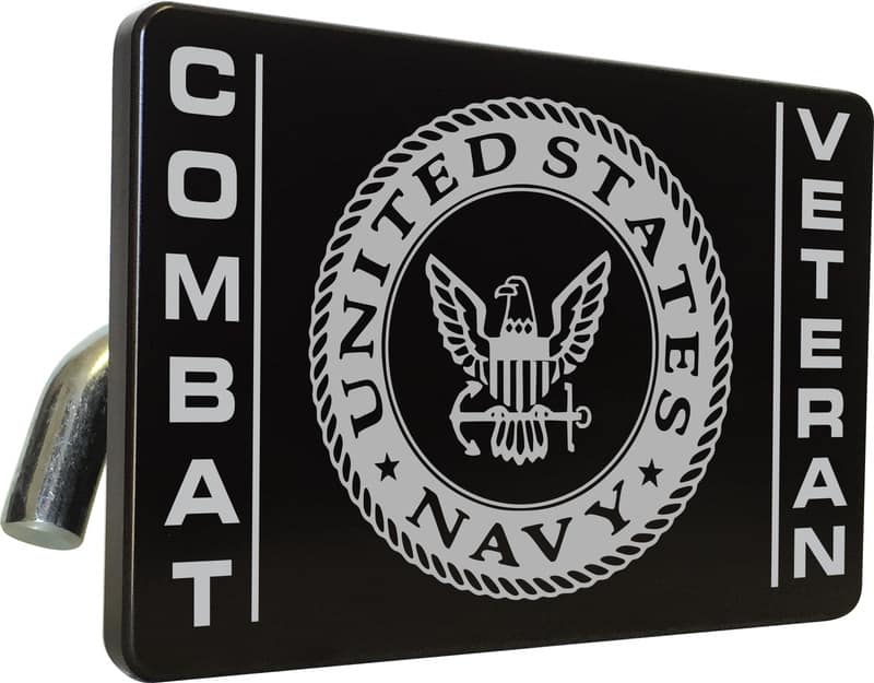 U.S. Navy Combat Veteran - Tow Hitch Cover